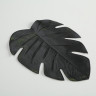 1014698 Placemal Blatt,Floral,Black plastic