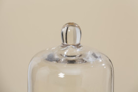 1009910 Decorative hood Gesa,H 16 cm,D 11, Klarglas, TRansparent glass clear clear