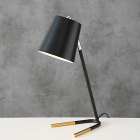 1017047 Table lamp, H 43 cm, Iron, Indoor, Black