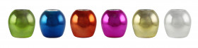 Tablelight Riku Egg 6ass, shiny 8d x 9h green, blue, orange, pink, goldyell, white